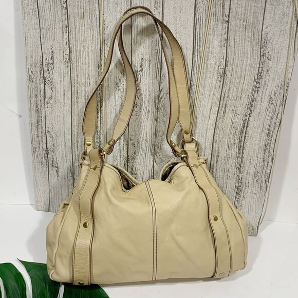 Hobo International Leather Crème Beige Boho Shoulder Purse Women’s - Picture 10 of 16